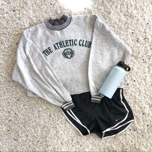 SALE grey oversized crewneck sweatshirt